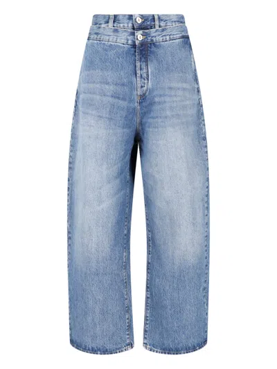 Attico Wide Jeans In Blue