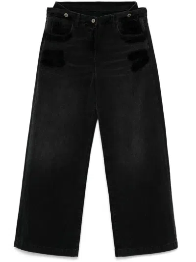 ATTICO WIDE-LEG HIGH-WAIST JEANS