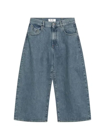 Attico Wide-leg Jeans In Blue