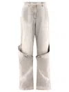 Attico Washed Wide-leg Jeans