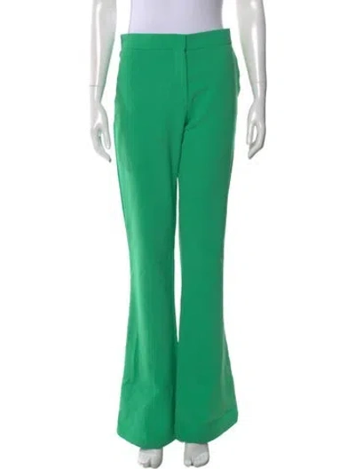 Pre-owned Attico Wide Leg Pants In Green