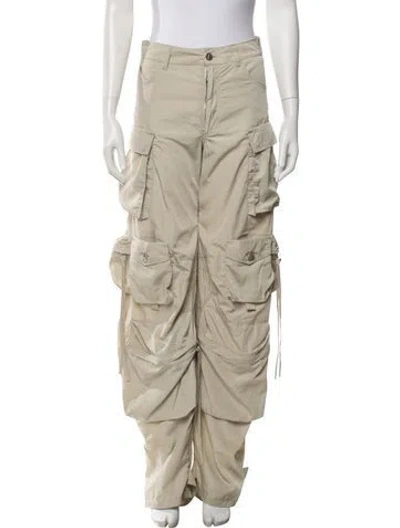 Pre-owned Attico Wide Leg Pants In Neutral