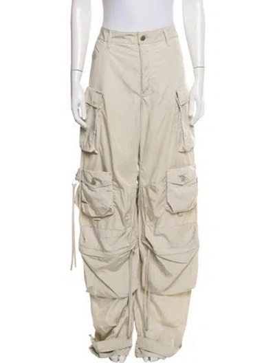 Pre-owned Attico Wide Leg Pants In Neutral