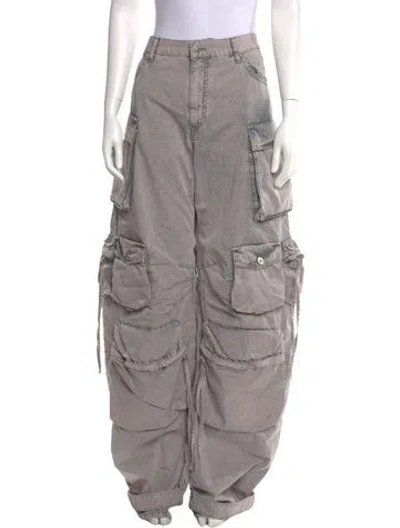 Pre-owned Attico Wide Leg Pants W/ Tags In Gray