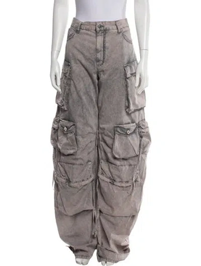 Pre-owned Attico Wide Leg Pants W/ Tags In Gray