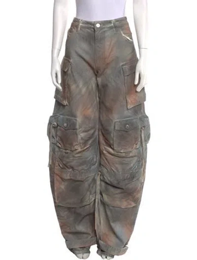 Pre-owned Attico Wide Leg Pants W/ Tags In Gray