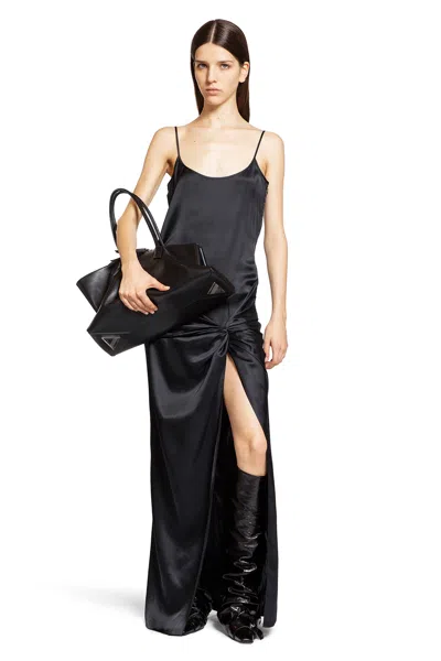 Attico Woman Black Dresses