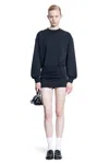 Attico Logo Detailed Sweatshirt Dress In Black