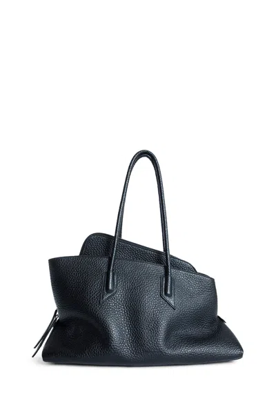 Attico Woman Black Top Handle Bags