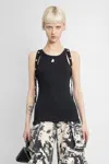 Attico Snap-button Tank Top In Black