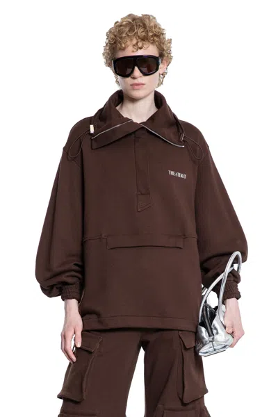 Attico Woman Brown Sweatshirts