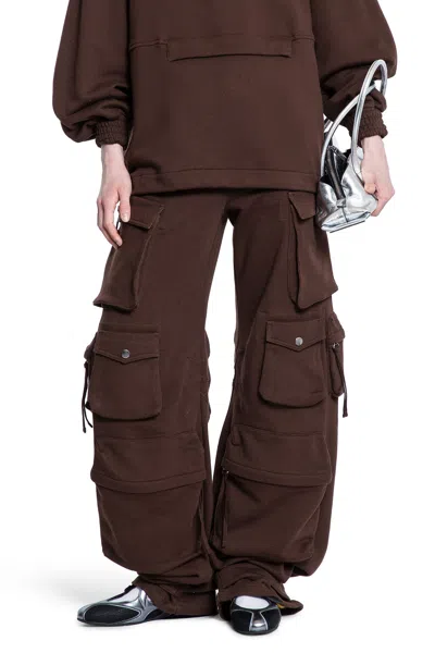 Attico Woman Brown Trousers