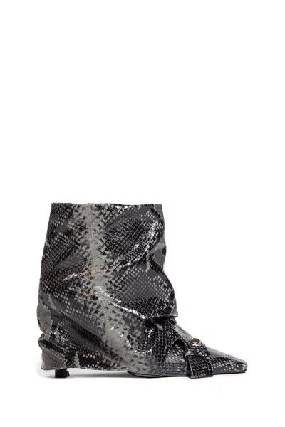 Attico Woman Grey Boots
