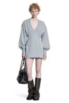 Attico Woman Grey Dresses In Gray