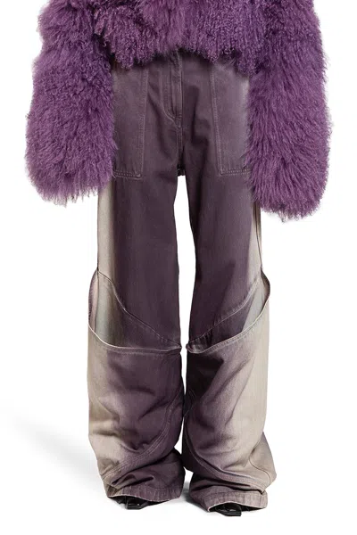 Attico Woman Purple Trousers