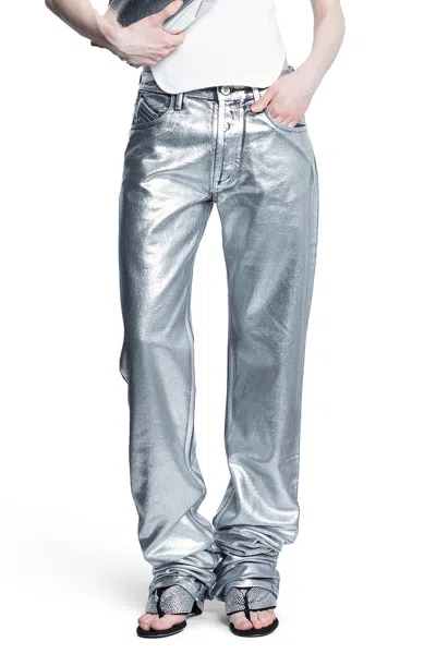 Attico Woman Silver Jeans