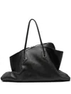 Attico Black Calf Leather Bos Taurus Shoulder Bag