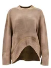 Attico Asymmetric Wool And Cashmere Pullover