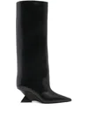 Attico Cheope Tube Boots In Black