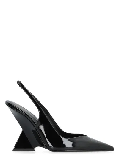 ATTICO WOMEN'S CHEOPE PATENT LEATHER SLINGBACK PUMPS