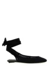 Attico Black Pointed Toe Ballet Flats