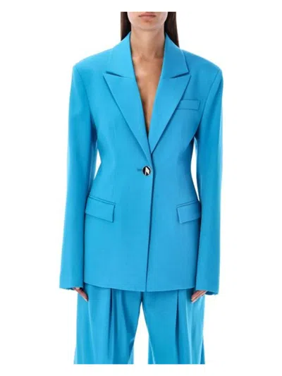 Attico Women's Cool Wool Blazer In Blue