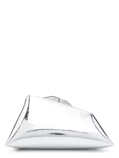 Attico Women's 8:30 Pm Crackled Laminated Clutch In Metallic