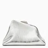 Attico Day Off Laminated Leather Shoulder Bag In Metallic