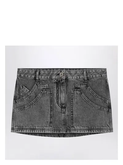 ATTICO WOMEN'S DENIM MINI SKIRT