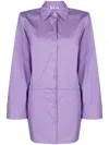 Attico ''margot'' Lavender Mini Dress In Blue