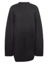Attico Women's Elegant Wool Blend Dress In Grey
