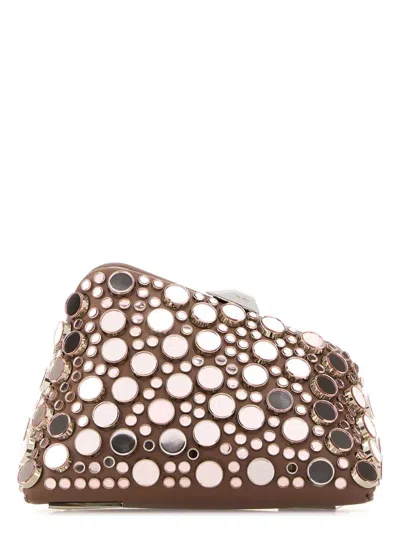 Attico Women's Embellished Leather Midnight Clutch