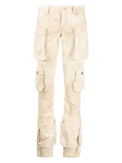 ATTICO WOMEN'S ESSIE CARGO DENIM TROUSERS