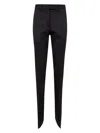 Attico The  Gabardine Long Pant In Black