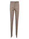 Attico The  Gabardine Long Pant Clothing In Nude & Neutrals
