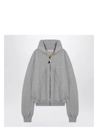 ATTICO WOMEN'S GRAY MÃ©LANGE/BEIGE SWEATSHIRT