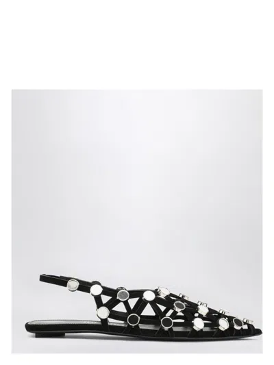 ATTICO WOMEN'S GRID BALLERINA PUMPS