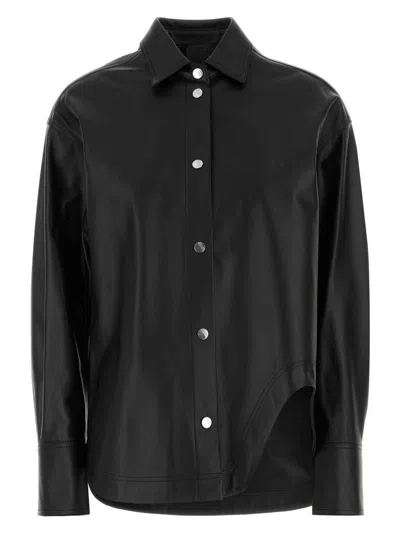 ATTICO WOMEN'S LEATHER ELIZA SHIRT