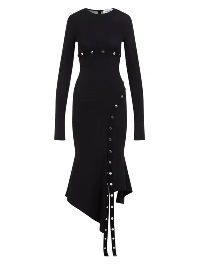 Attico Women's Longuette Midi Dress In Black