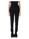 Attico Women's Low-waisted Trousers In Black