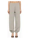 Attico The  Grey Melange Jogging Trousers Women In Grey