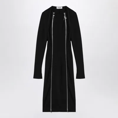 ATTICO WOMEN'S MIDI DRESS WITH LOGOED ZIP PULLER