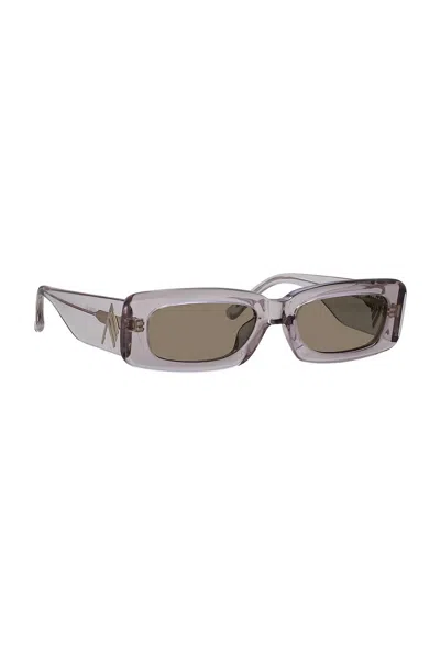 Attico Women's Mini Marfa Sunglasses In Mastice/silver/peach In Pink