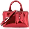 Attico Mirror Effect Friday Mini Bag In Red