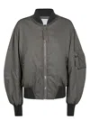 Attico Tech Bomber Jacket In Green