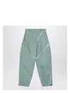 Attico Sage Green Trousers With Zip