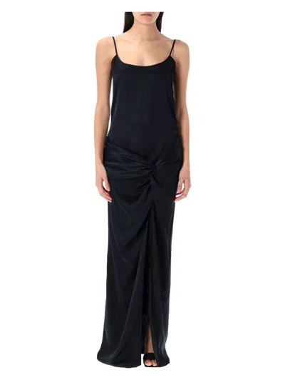 ATTICO WOMEN'S SATIN LONG DRESS