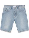 Attico Denim Shorts With Belt Loops In Multi