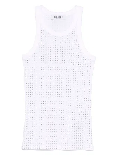 ATTICO WOMEN'S STRASS EMBELLISHED TANK TOP