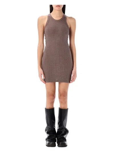 ATTICO WOMEN'S STRASS TANK MINI DRESS